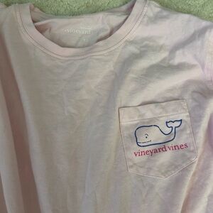 vineyard vines long sleeve pink tee